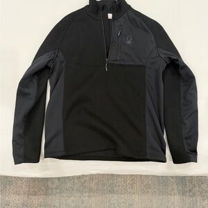 Spyder Black Quarter-Zip Jacket